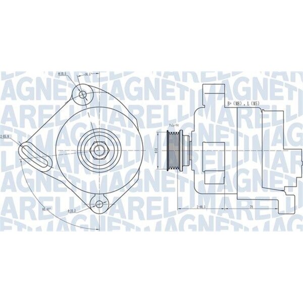 MAGNETI MARELLI 063731886010 Generator