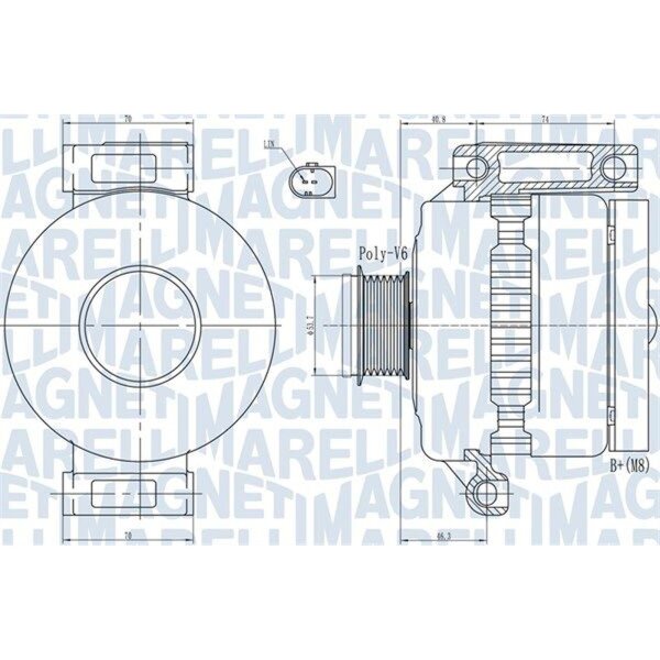MAGNETI MARELLI 063731923010 Generator
