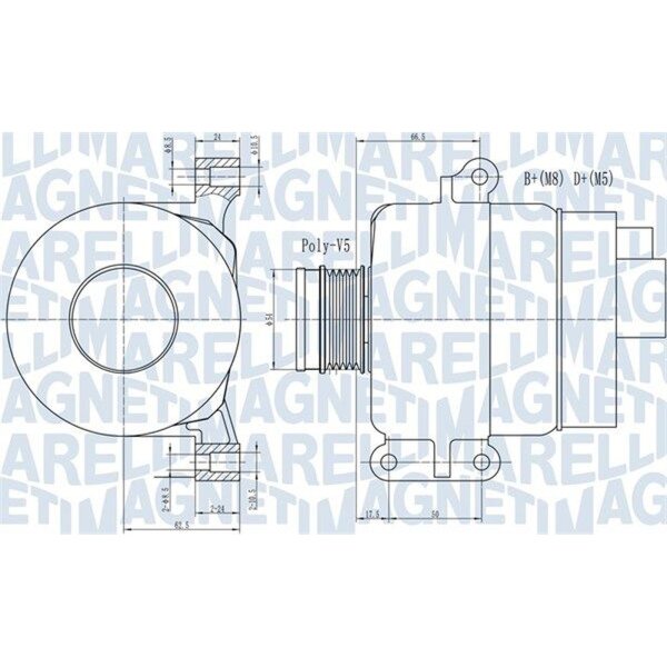 MAGNETI MARELLI 063731969010 Generator