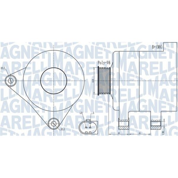 MAGNETI MARELLI 063731986010 Generator