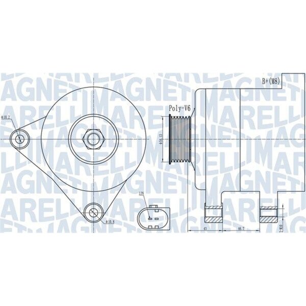 MAGNETI MARELLI 063732000010 Generator