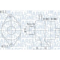 MAGNETI MARELLI 063732049010 Generator