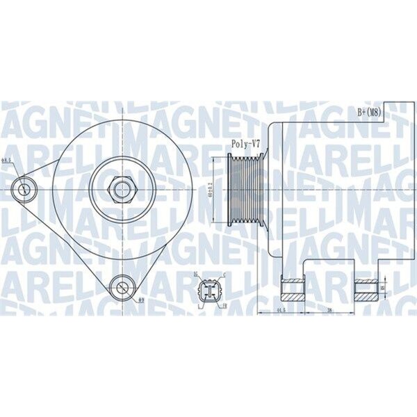 MAGNETI MARELLI 063732078010 Generator