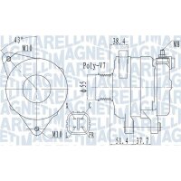MAGNETI MARELLI 063732121010 Generator
