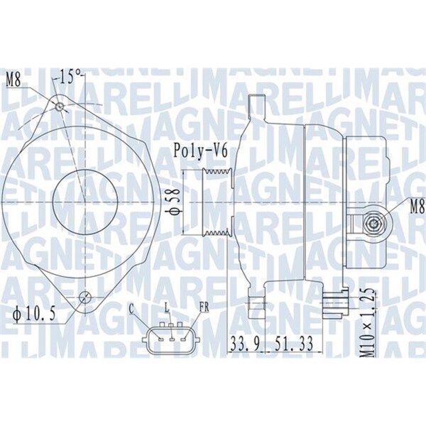 MAGNETI MARELLI 063732138010 Generator