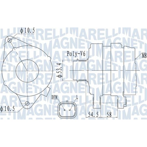 MAGNETI MARELLI 063732142010 Generator