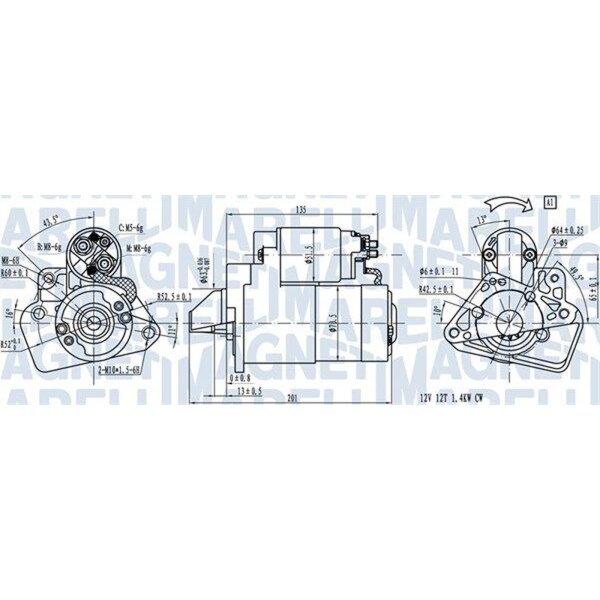 MAGNETI MARELLI 063721332010 Starter