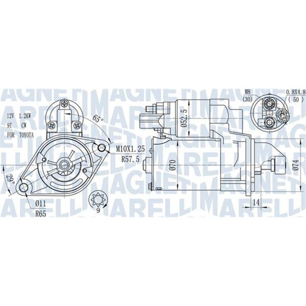 MAGNETI MARELLI 063721450010 Starter