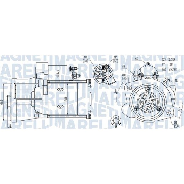 MAGNETI MARELLI 063721491010 Starter