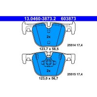 ATE 13.0460-3873.2 Bremsbelagsatz, Scheibenbremse
