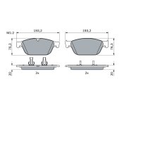 BOSCH 0 986 494 988 Bremsbelagsatz, Scheibenbremse