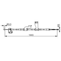 BOSCH 1 987 482 836 Seilzug, Feststellbremse