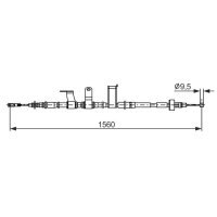 BOSCH 1 987 482 838 Seilzug, Feststellbremse