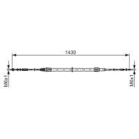 BOSCH 1 987 482 864 Seilzug, Feststellbremse