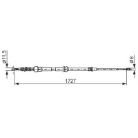 BOSCH 1 987 482 872 Seilzug, Feststellbremse
