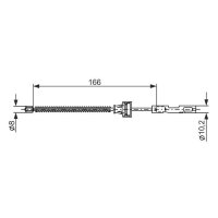 BOSCH 1 987 482 875 Seilzug, Feststellbremse
