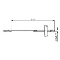 BOSCH 1 987 482 876 Seilzug, Feststellbremse