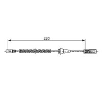 BOSCH 1 987 482 887 Seilzug, Feststellbremse