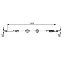 BOSCH 1 987 482 888 Seilzug, Feststellbremse