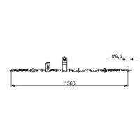 BOSCH 1 987 482 897 Seilzug, Feststellbremse