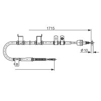 BOSCH 1 987 482 907 Seilzug, Feststellbremse
