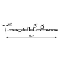 BOSCH 1 987 482 911 Seilzug, Feststellbremse