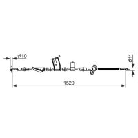 BOSCH 1 987 482 916 Seilzug, Feststellbremse