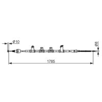 BOSCH 1 987 482 921 Seilzug, Feststellbremse