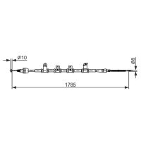BOSCH 1 987 482 922 Seilzug, Feststellbremse