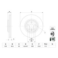 BOSCH 0 986 479 G32 Bremsscheibe
