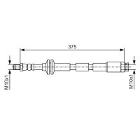 BOSCH 1 987 481 B18 Bremsschlauch