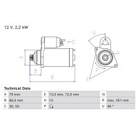 BOSCH 0 986 026 340 Starter