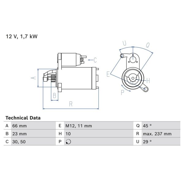 BOSCH 0 986 026 520 Starter