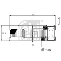 FEBI BILSTEIN 175200 Filter, Kurbelgehäuseentlüftung