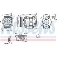 NISSENS 890742 Kompressor, Klimaanlage