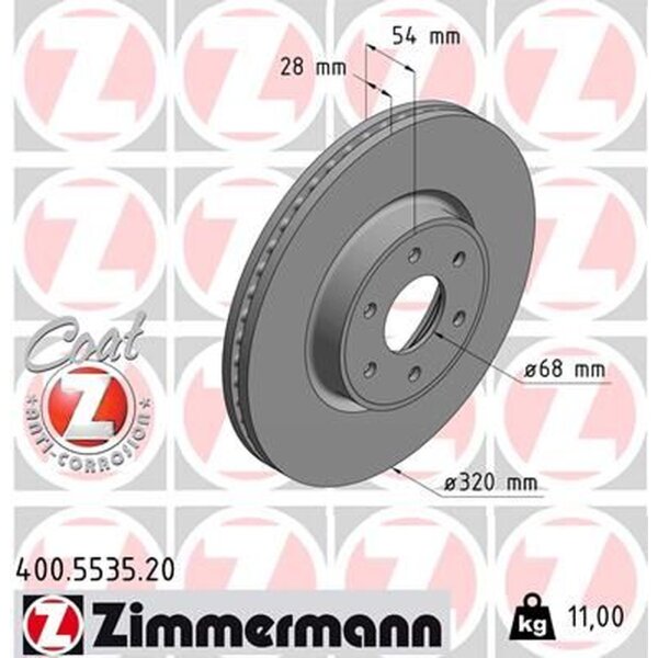 ZIMMERMANN 400.5535.20 Bremsscheibe