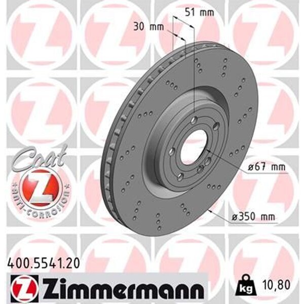 ZIMMERMANN 400.5541.20 Bremsscheibe
