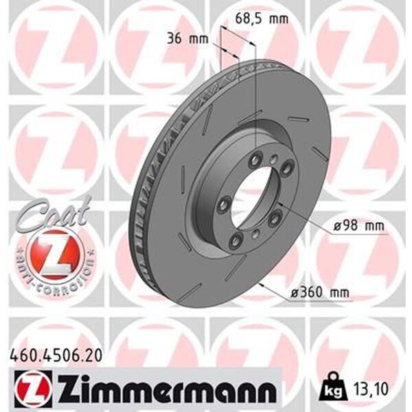 ZIMMERMANN 460.4506.20 Bremsscheibe