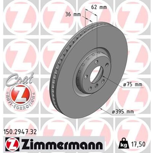ZIMMERMANN 150.2947.32 Bremsscheibe