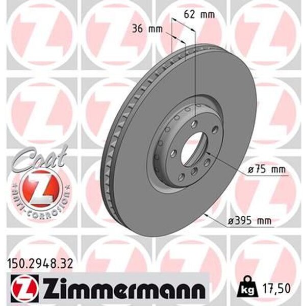 ZIMMERMANN 150.2948.32 Bremsscheibe