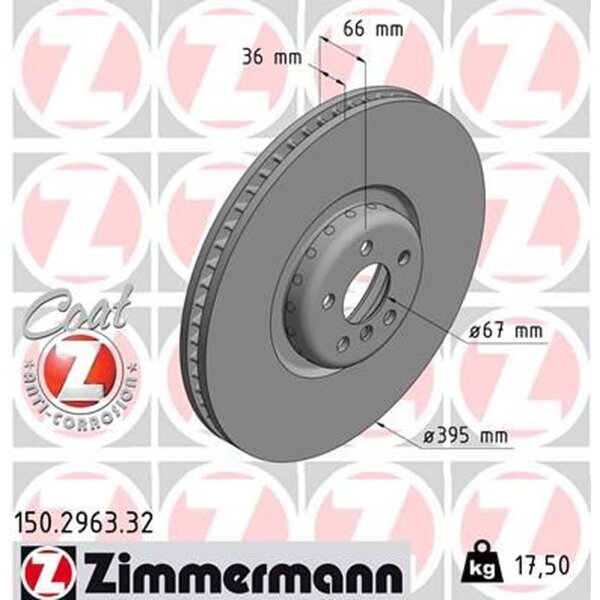 ZIMMERMANN 150.2963.32 Bremsscheibe