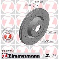 ZIMMERMANN 100.3359.52 Bremsscheibe