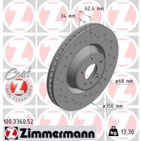 ZIMMERMANN 100.3360.52 Bremsscheibe