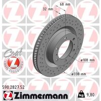 ZIMMERMANN 590.2827.52 Bremsscheibe