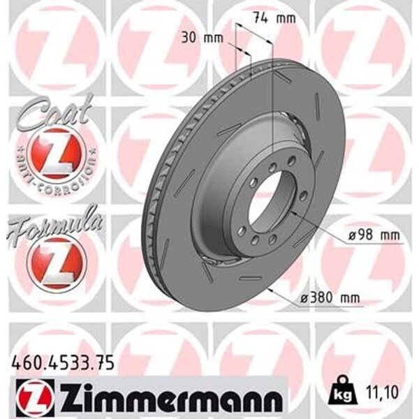 ZIMMERMANN 460.4533.75 Bremsscheibe