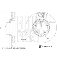 BLUE PRINT ADBP430075 Bremsscheibe
