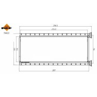 NRF 54422 Wärmetauscher, Innenraumheizung