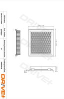 DR!VE+ DP1110.10.0050 Luftfilter