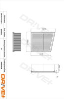 DR!VE+ DP1110.10.0161 Luftfilter