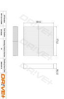 DR!VE+ DP1110.12.0046 Filter, Innenraumluft